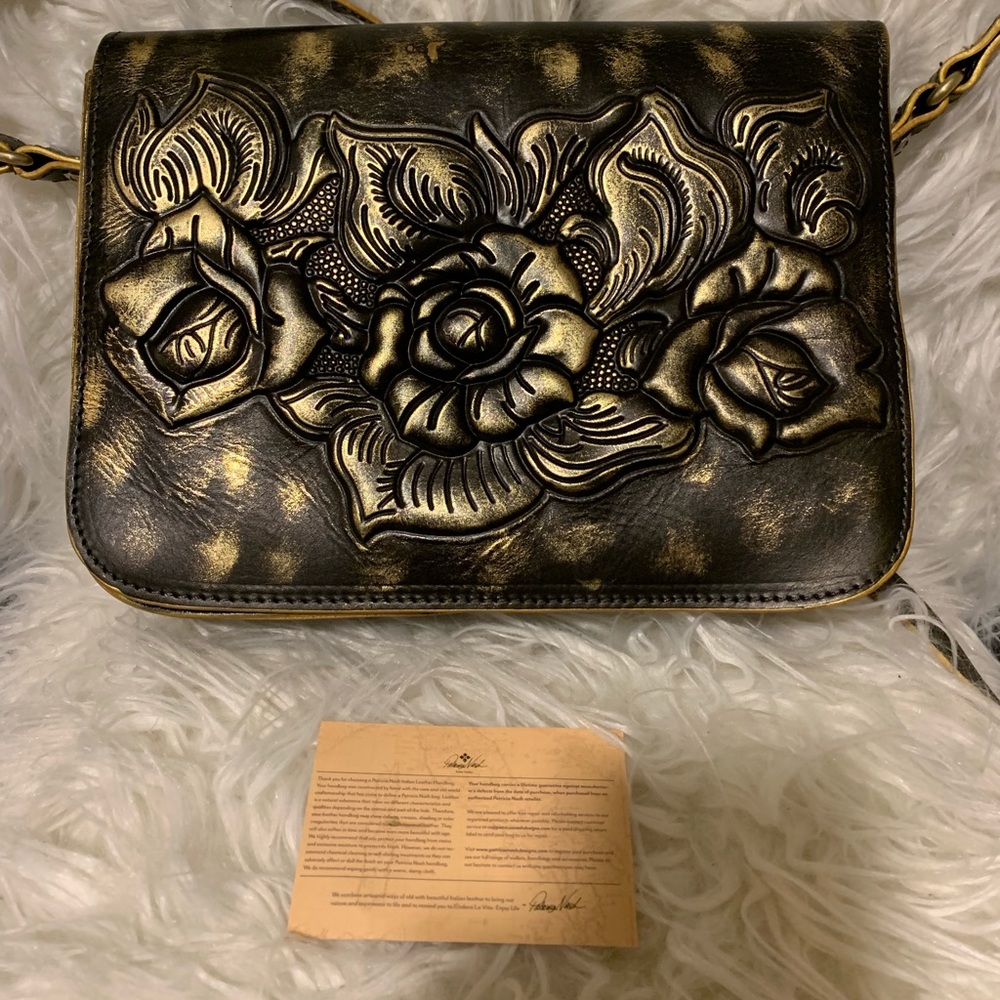 Patricia Nash Metallic Rose Crossbody